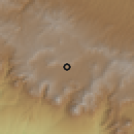 Shaded relief of the 59 km around Olintepeque, drawn from the GMTED2010 grid