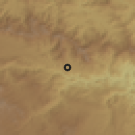 Shaded relief of the 59 km around Pachalum, drawn from the GMTED2010 grid