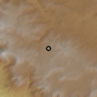 Shaded relief of the 59 km around Cabricán, drawn from the GMTED2010 grid