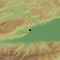 Shaded relief of the 59 km around Panzós, drawn from the GMTED2010 grid
