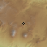 Shaded relief of the 59 km around Pastores, drawn from the GMTED2010 grid