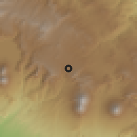 Shaded relief of the 59 km around Patzicía, drawn from the GMTED2010 grid
