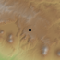 Shaded relief of the 59 km around Patzún, drawn from the GMTED2010 grid