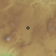 Shaded relief of the 59 km around Petapa, drawn from the GMTED2010 grid