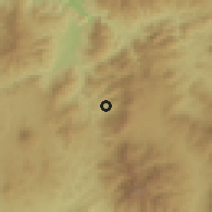 Shaded relief of the 59 km around Quezaltepeque, drawn from the GMTED2010 grid