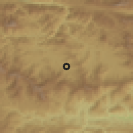 Shaded relief of the 59 km around Rabinal, drawn from the GMTED2010 grid