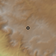 Shaded relief of the 59 km around Río Blanco, drawn from the GMTED2010 grid