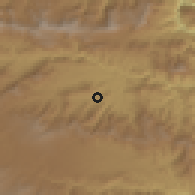 Shaded relief of the 59 km around San Andres Sajcabajá, drawn from the GMTED2010 grid
