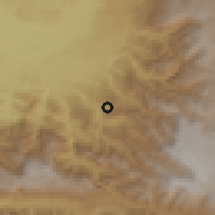 Shaded relief of the 59 km around San Antonio Huista, drawn from the GMTED2010 grid