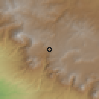 Shaded relief of the 59 km around San Antonio Sacatepéquez, drawn from the GMTED2010 grid
