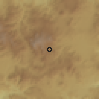 Shaded relief of the 59 km around San Carlos Alzatate, drawn from the GMTED2010 grid