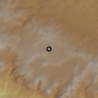 Shaded relief of the 59 km around San Carlos Sija, drawn from the GMTED2010 grid
