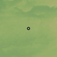 Shaded relief of the 59 km around San Francisco, drawn from the GMTED2010 grid