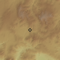 Shaded relief of the 59 km around Casillas, drawn from the GMTED2010 grid
