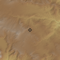 Shaded relief of the 59 km around San José Poaquil, drawn from the GMTED2010 grid
