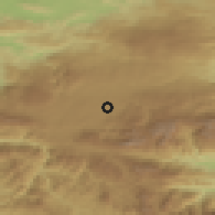 Shaded relief of the 59 km around San Juan Chamelco, drawn from the GMTED2010 grid