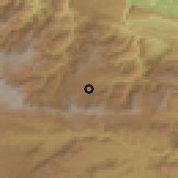 Shaded relief of the 59 km around San Juan Cotzal, drawn from the GMTED2010 grid