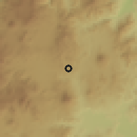 Shaded relief of the 59 km around San Manuel Chaparrón, drawn from the GMTED2010 grid