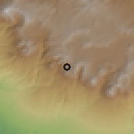 Shaded relief of the 59 km around San Martín Sacatepéquez, drawn from the GMTED2010 grid