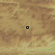Shaded relief of the 59 km around San Miguel Chicaj, drawn from the GMTED2010 grid