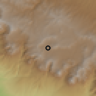 Shaded relief of the 59 km around San Miguel Sigüilá, drawn from the GMTED2010 grid