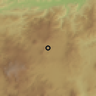 Shaded relief of the 59 km around San Pedro Pinula, drawn from the GMTED2010 grid