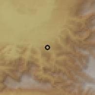 Shaded relief of the 59 km around Santa Ana Huista, drawn from the GMTED2010 grid
