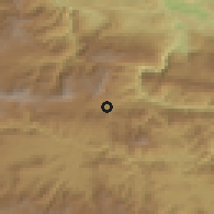 Shaded relief of the 59 km around Chicamán, drawn from the GMTED2010 grid