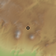 Shaded relief of the 59 km around Santa Catarina Barahona, drawn from the GMTED2010 grid