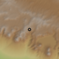 Shaded relief of the 59 km around Santa Catarina Ixtahuacán, drawn from the GMTED2010 grid