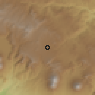 Shaded relief of the 59 km around Santa Cruz Balanyá, drawn from the GMTED2010 grid