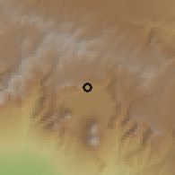 Shaded relief of the 59 km around Santa Cruz la Laguna, drawn from the GMTED2010 grid