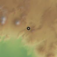 Shaded relief of the 59 km around San Vicente Pacaya, drawn from the GMTED2010 grid