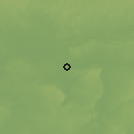 Shaded relief of the 59 km around Sayaxché, drawn from the GMTED2010 grid