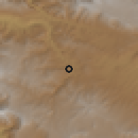 Shaded relief of the 59 km around Sipacapa, drawn from the GMTED2010 grid