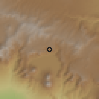 Shaded relief of the 59 km around Sololá, drawn from the GMTED2010 grid