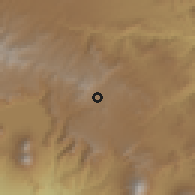 Shaded relief of the 59 km around Tecpán Guatemala, drawn from the GMTED2010 grid
