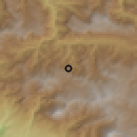 Shaded relief of the 59 km around Tectitán, drawn from the GMTED2010 grid