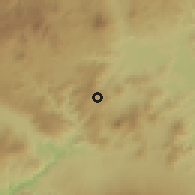 Shaded relief of the 59 km around Yupiltepeque, drawn from the GMTED2010 grid