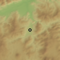 Shaded relief of the 59 km around Chiquimula, drawn from the GMTED2010 grid
