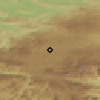 Shaded relief of the 59 km around Cobán, drawn from the GMTED2010 grid