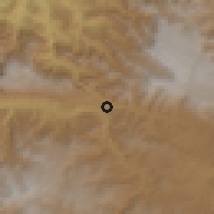 Shaded relief of the 59 km around Colotenango, drawn from the GMTED2010 grid