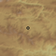 Shaded relief of the 59 km around Cubulco, drawn from the GMTED2010 grid