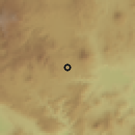Shaded relief of the 59 km around El Progreso, drawn from the GMTED2010 grid