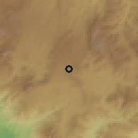 Shaded relief of the 59 km around Fraijanes, drawn from the GMTED2010 grid