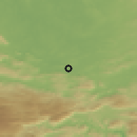 Shaded relief of the 59 km around Fray Bartolomé de las Casas, drawn from the GMTED2010 grid