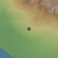 Shaded relief of the 59 km around Génova, drawn from the GMTED2010 grid