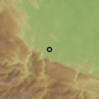 Shaded relief of the 59 km around Ixcán, drawn from the GMTED2010 grid