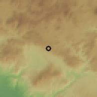 Shaded relief of the 59 km around Jalpatagua, drawn from the GMTED2010 grid