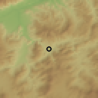 Shaded relief of the 59 km around Jocotán, drawn from the GMTED2010 grid
